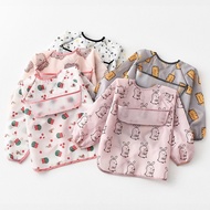 Long-sleeved Baby Bibs, BLW Waterproof Baby Bibs