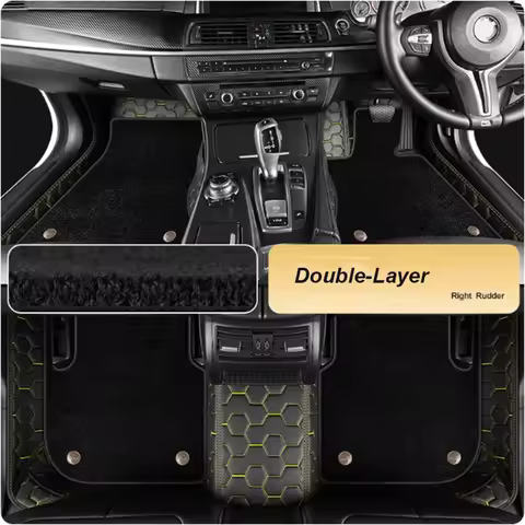 5D Custom Car Floor Mats For BMW 3er E46 1997-2004 Years 318-330 Auto Carpets Double Layer Coche Lin