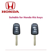 Honda 2 / 3 buttons Genuine leather key case for Honda City 2014-2017 / BRV Key case Accessories