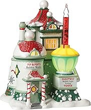 Department 56 North Pole Village Pip and Pop's Bubble Works Lit House, 6.89 inch