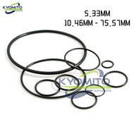 5.33MM 13/64 INCH CS NBR Sealing O-Ring Rubber Ring Gaskets 5.33MM 密封 O 型圈垫圈 ID 10.46MM to 75.57MM 1