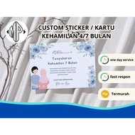 4-MONTH PREGNANCY TRIBUTE STICKER 7-MONTH/ - MP