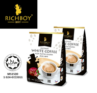 (G) [Bundle of 2] Richboy 3 in 1 Instant White Coffee Original (40g x 15 sachet)