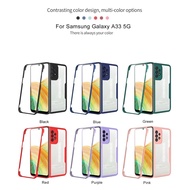 Compatible For Samsung Galaxy A53 A73 A33 5G Cover 360 Degrees Double-sided Full Cover Protetcion So