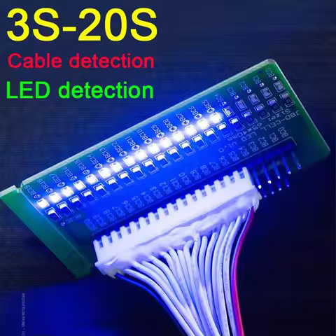 3S ~ 20S LED Detection Board Cable Tester Light FOR Li-ion LifePo4 Lithium Battery Protection Board 