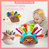 Montessori Spike Hedgehog Toy Color Number Matching Game Baby Sensory Early Education Toy Mainan Bud