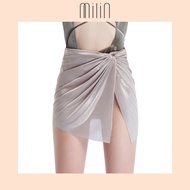 [MILIN] High rise with front slit Wrap Drape Mini Swim Skirt กระโปรงสั้นคลุมชุดว่ายน้ำ / Olympus Wra
