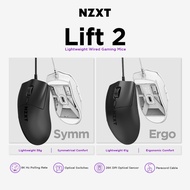 NZXT Lift 2 [Symm/Ergo] Lightweight Wired RGB Gaming Mouse [BLACK/WHITE]