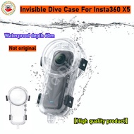 Invisible Dive Case For Insta360 X5 60m/197ft Waterproof Housing Diving Shell for Insta 360 X5