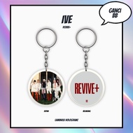 GANTUNGAN HOLOGRAM Keychain IVE REVIVE REVERSIBLE KEYCHAIN KPOP IDOL KEYCHAIN UNOFFICIAL GAEUL REI Y