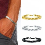 Men's Silver Bracelet 925 Sterling Silver Chain Snake Bracelet Bracelet