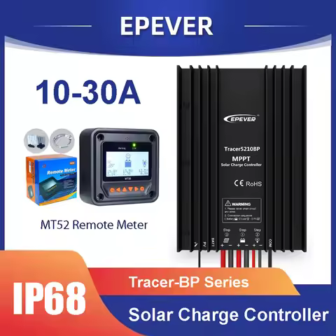 EPEVER 10A 15A 20A 30A Waterproof MPPT Solar Charger Controller Tracer2606BP 3906BP 3910BP Tracer520