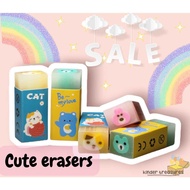 Kids Cute Cartoons Animal Eraser Goodies Bag Item for Party, Birthday, Children’s Day, Christmas, Party Favors, Gift