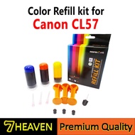 NEUROX Ink Refill Kit 30ML (Colour) Canon CL-57 and CL-57s for Printer Canon E400, E410, E460, E470,