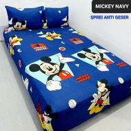 AG ANTI-SLIDE BED SHEET MICKEY NAVY CUTE CHILDREN'S CHARACTER 90 X 200 SINGLE 180x200 BED SHEET 200 