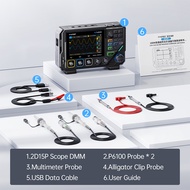 2D1 5P จอสัมผัสดิจิทัลมัลติมิเตอร์ออสซิลโลสโคปเครื่องกําเนิดสัญญาณ3-In-1ดูอัลแชนเนล100MHz 500msa/ S 