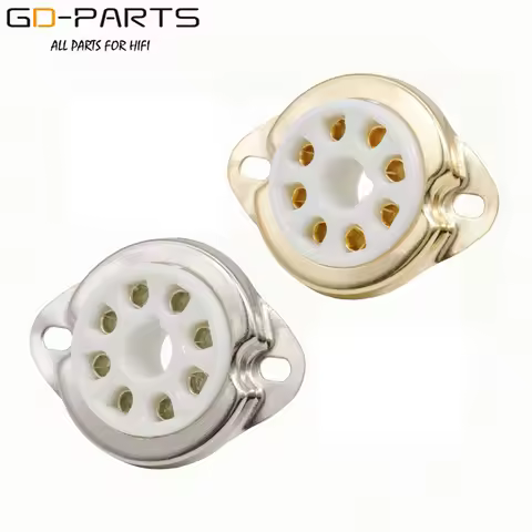 8pin K8A Octal Ceramic Tube Socket Valve Base for EL34 KT88 6V6 6SL7 5AR4 6L6 Vintage Audio Amplifie