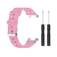 全城熱賣 - 適用於 華米 Amazfit T-Rex A1918 尼龍帆布替換錶帶 配工具刀（粉色）