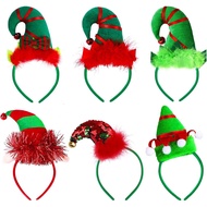 Aneco 6 Pack Assorted Creative Elves Headband Christmas Elf Costume Headwear Elf Hair Hoop for Chris