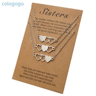 COLO Stainless Steel Best Friend Necklace Suitable for 3 Sister and 3 Friends