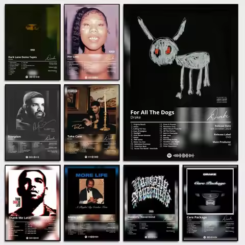 Music Album Drake Good Quality Prints and Posters Whitepaper Prints Posters Artwork Wall Decor