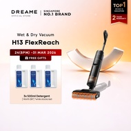 【TOP SELLING】Dreame H13 FlexReach/H14s Ultra Wet Dry Vacuum | 21,000Pa, 180°Lie-Flat, 90°C Hot Air W