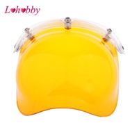 [Lohobby] 3-Snap Bubble Wind Shield Visor for Bonanza Biltwell Motorcycle Helmets