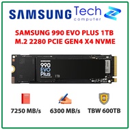Samsung 990 EVO Plus SSD Hard Drive 1TB - M.2 2280 PCIe Gen4 x4 (Read 7250MB/s - Write 6300MB/s)