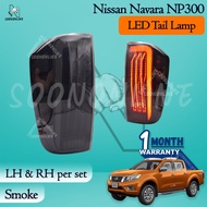 Nissan Navara NP300 Tail Lamp LED (Smoke) Navara Tail Lamp Lampu Belakang Navara 2015-2019
