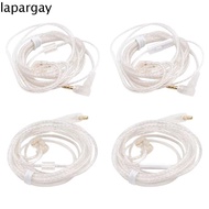 LAPARGAY KZ Earphones Cables, Silver Plated Upgrade Cable KZ Headphones Wire, Portable Audio With Mi