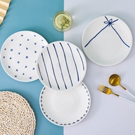 JH SHOP ชุดจานชามเซรามิค  จานเซรามิค สไตล์อังกฤษ ยุโรป 4ชิ้น (NO.Z22)