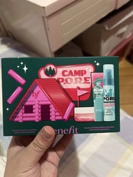 Benefit gift set primer 碎粉 定妝噴霧