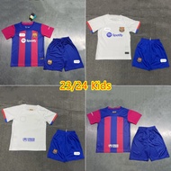23-24 Barcelona Kids kit Football Jersey Set Soccer Jersey Football Shirt
