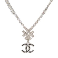 CHANEL 金屬Necklace項鍊銀色