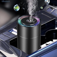 HUBERT Car Aromatherapy Humidifier, 4-in-1 RGB LED Lights Air Purifier, Ambient Light Colorful Light