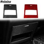 For Benz GLE GLS W166 2016-2019 Carbon Fiber Rear center storage box panel Cover Car Accessories Int