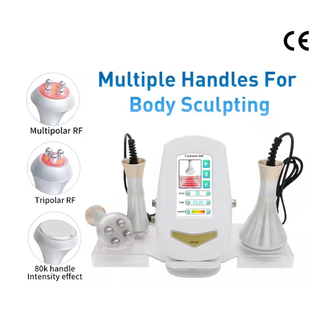 Three-in-One 80K Ultrasonic Cavitation Radiofrequency Beauty Device Anti-aging and Fat burning Weigh