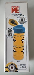 Minion 400ml 不銹鋼水壺 全新未用 超可愛 小朋友恩物
