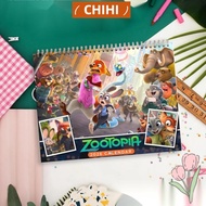 CHIHI 2026 Desk Calendar, Cartoon Coil Calendar