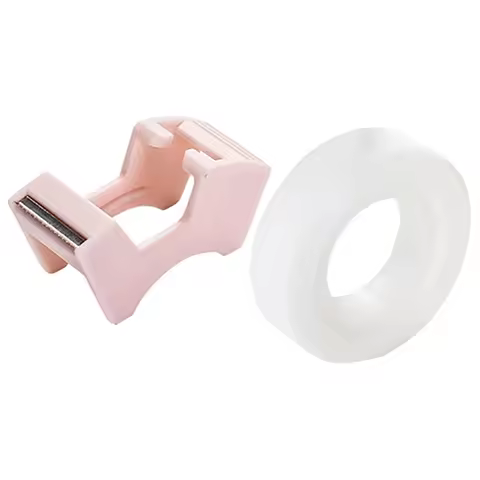 1SET Protable Tape Dispenser with Writable Invisible Tape 50um*12mm*20y(18.3m) Student Adhesive Tape