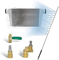 Greenseen Radiator Cleaning Wand - 39" Radiator Flush Tool with 14 Fan-Shaped Outlets, 4500Psi Radia
