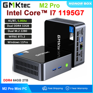 GMKtec NucBox M2 PRO Mini Pc Intel i7-1195G7 NUCBOX DDR4 32GB NVME 1TB SSD Windows 11 Pro 1 WiFi6 BT