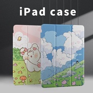 iPad Case mini 6th generation clamshell soft case iPad 7th 8th 9th generation sleep Wake silicone ca