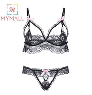 [MM] BS1104 LINGERIE SEKSI WANITA SET CD DAN BRA DENGAN MODEL CD BIKINI TRANSPARAN IMPORT