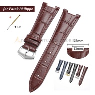 Genuine Leather Watch Band 13x25mm for Patek Philippe Nautilus 5980 55711 5726 5712 Replacement Cowh