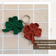 Clover Leaf Knitted Key Hanging Clover