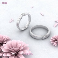 cincin couple bahan emas putih dan platinum