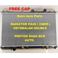 Radiator Proton Saga BLM Auto Tangki Air Ketebalan PA26 Double 26MM Radiator Saga BLM Radiator - FRE