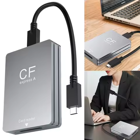 CFexpress Type A Card Reader USB 3.2 10Gbps CF Express Card Reader Type A Adapter with USB C To USB