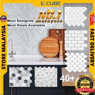3D Tiles Sticker (30x30cm) Kitchen Bathroom Wall Tiles Sticker Self Adhesive Backsplash Clever mosaic 12x12 inch